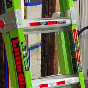 Little Giant King Kombo ™ industrielle-Heavy Duty 1 en 3-échelle Hi-Viz vert GRP